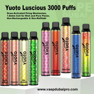Yuoto Luscious Disposable vaep 3000 Puffs