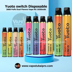 Yuoto Switch Disposable Vape Kit Dual Flavors 3000 Puffs