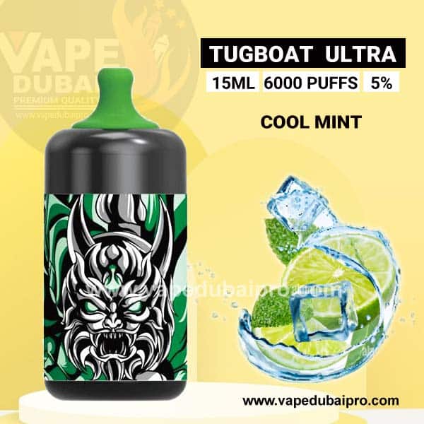 Tugboat Ultra 6000 Puffs Cool Mint 1 Tugboat Ultra 6000 Puffs Cool Mint