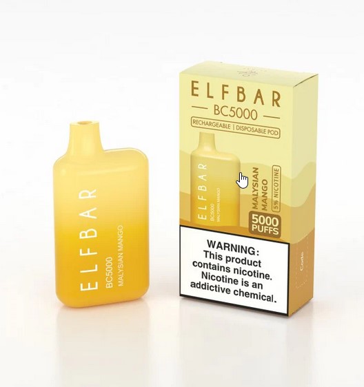 Elf Bar Malysian Mango 5000 Puffs Disposable Vape