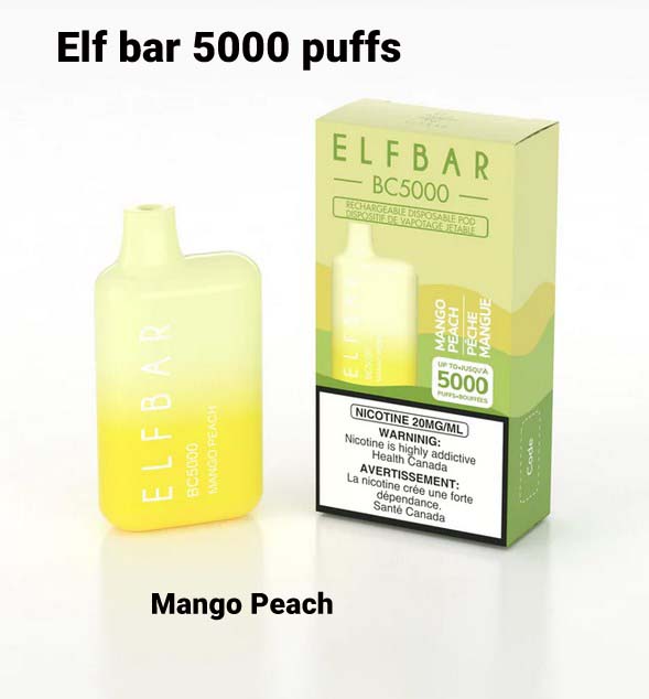 Elf Bar Mango Peach 5000 Puffs Disposable Vape