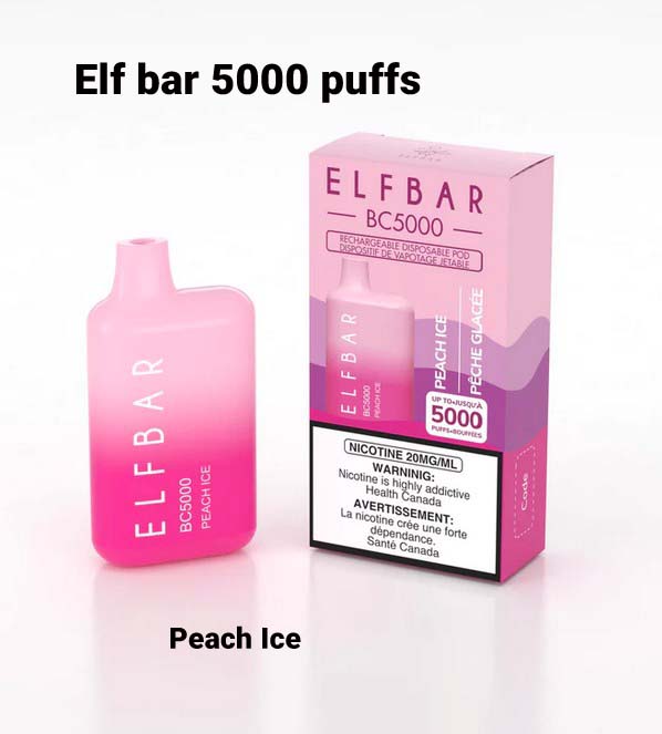 Elf Bar Peach Ice 5000 Puffs