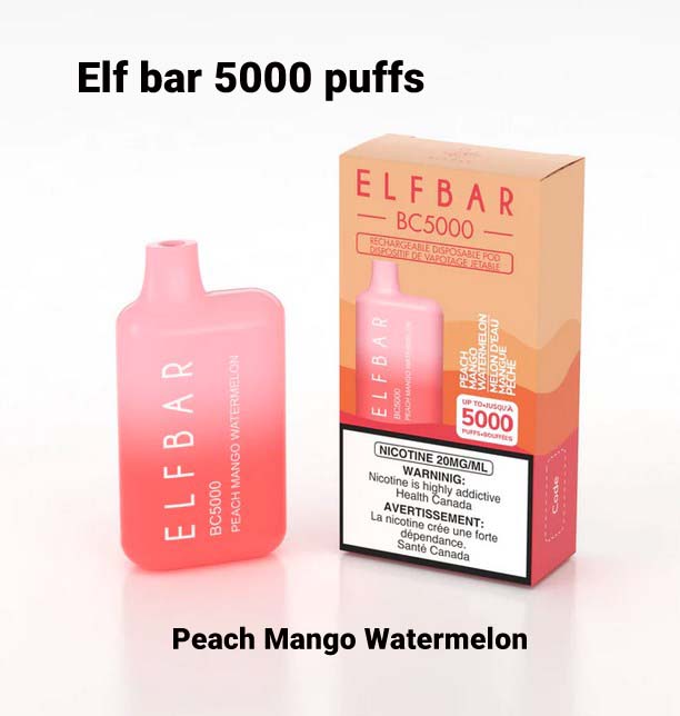 Elf Bar Peach Mango Watermelon 5000 Puffs