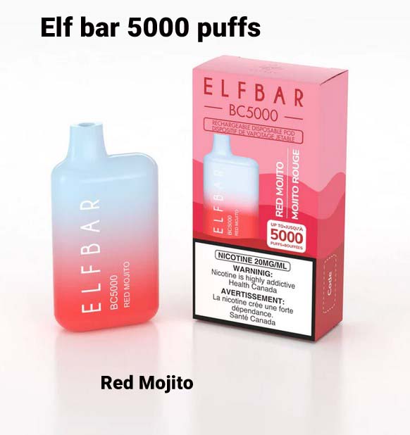 Elf Bar Red Mojito 5000 Puffs Disposable Vape