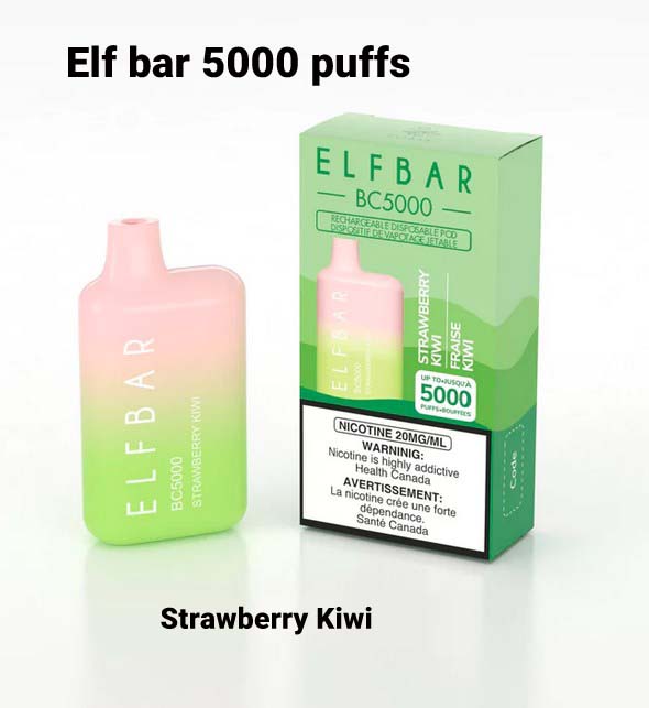Elf Bar Strawberry Kiwi 5000 Puffs Disposable Vape