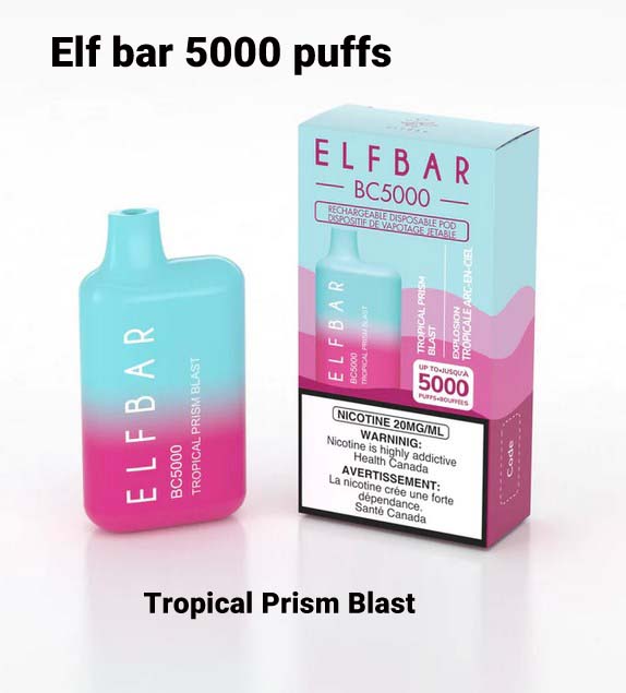 Elf Bar Tropical Prism Blast 5000 Puffs Disposable Vape