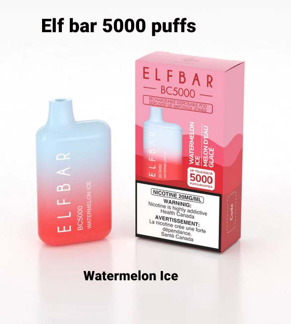 Elf Bar Watermelon Ice 5000 Puffs Disposable Vape